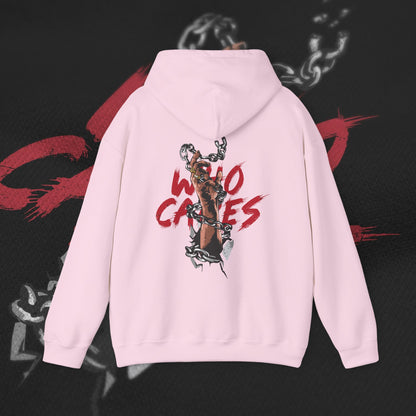 Who Cares - Light Pink - Hoodie