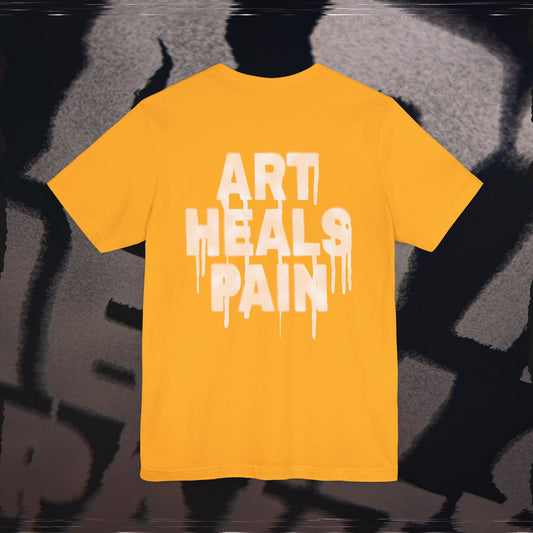 Art Heals Pain - Gold - T-Shirt