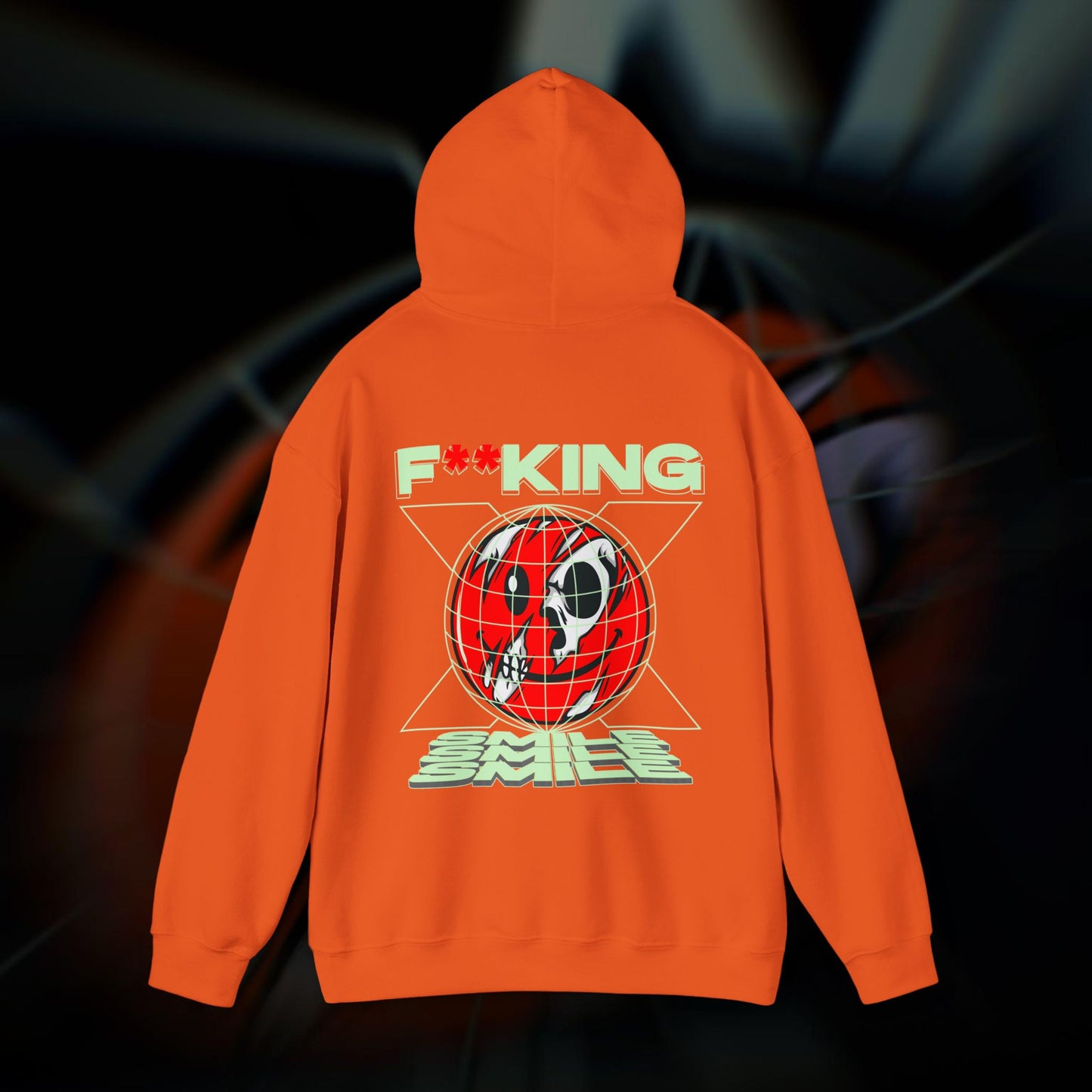 F**KING SMILE! - Orange - Hoodie