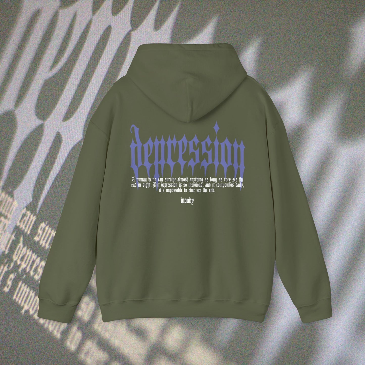 Depression - Military Green - Hoodie