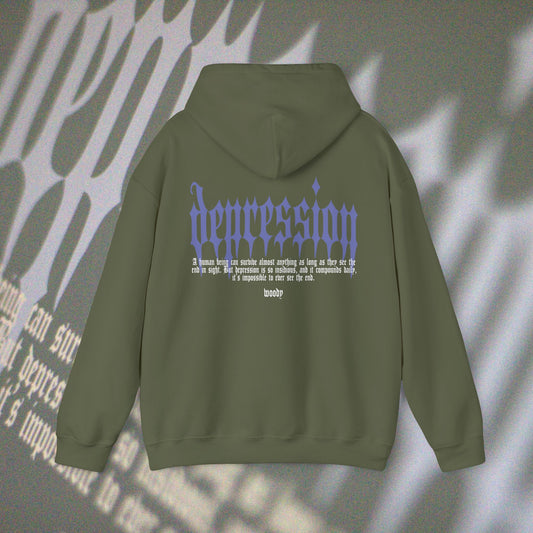 Depression - Military Green - Hoodie