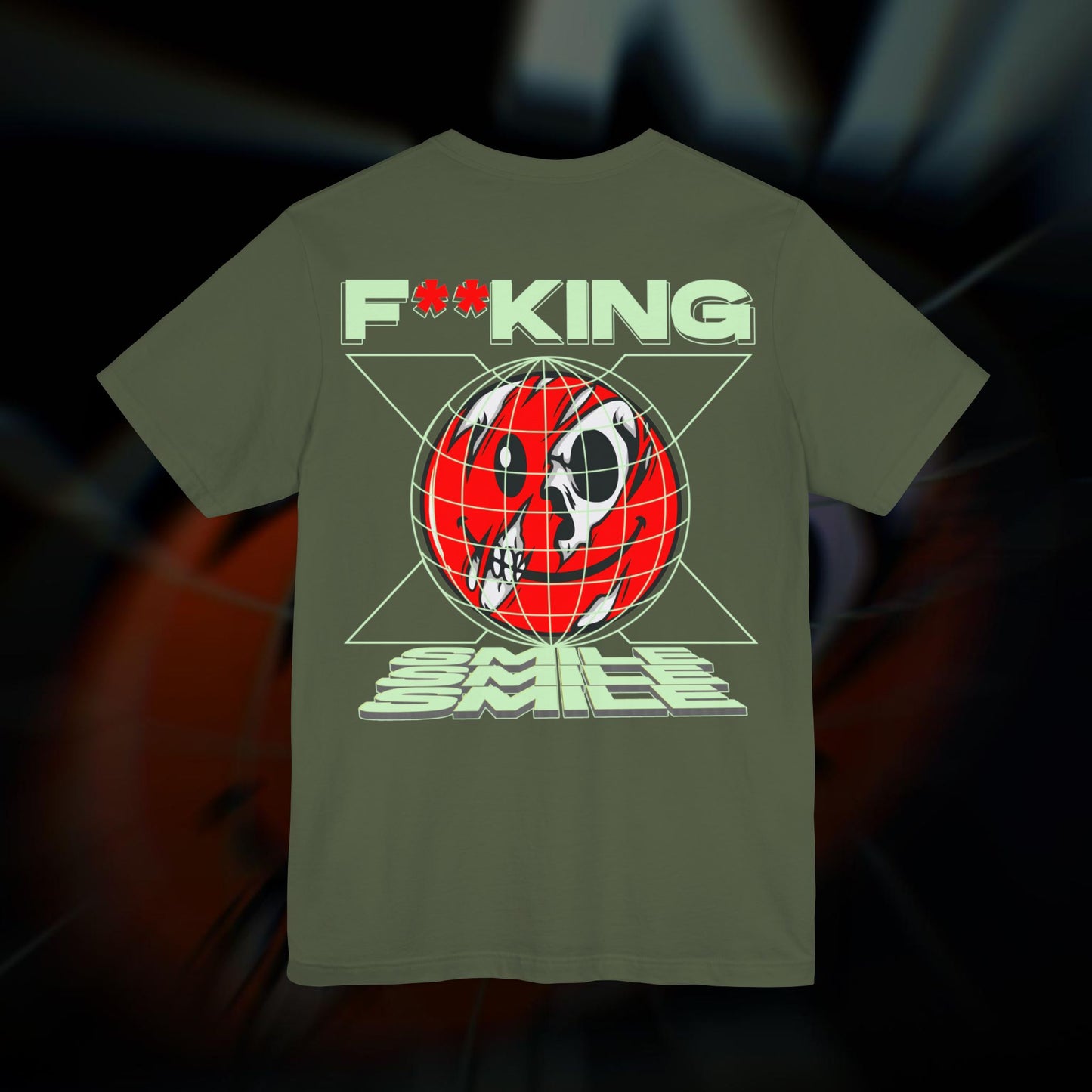 F**KING SMILE - Military Green - T-Shirt