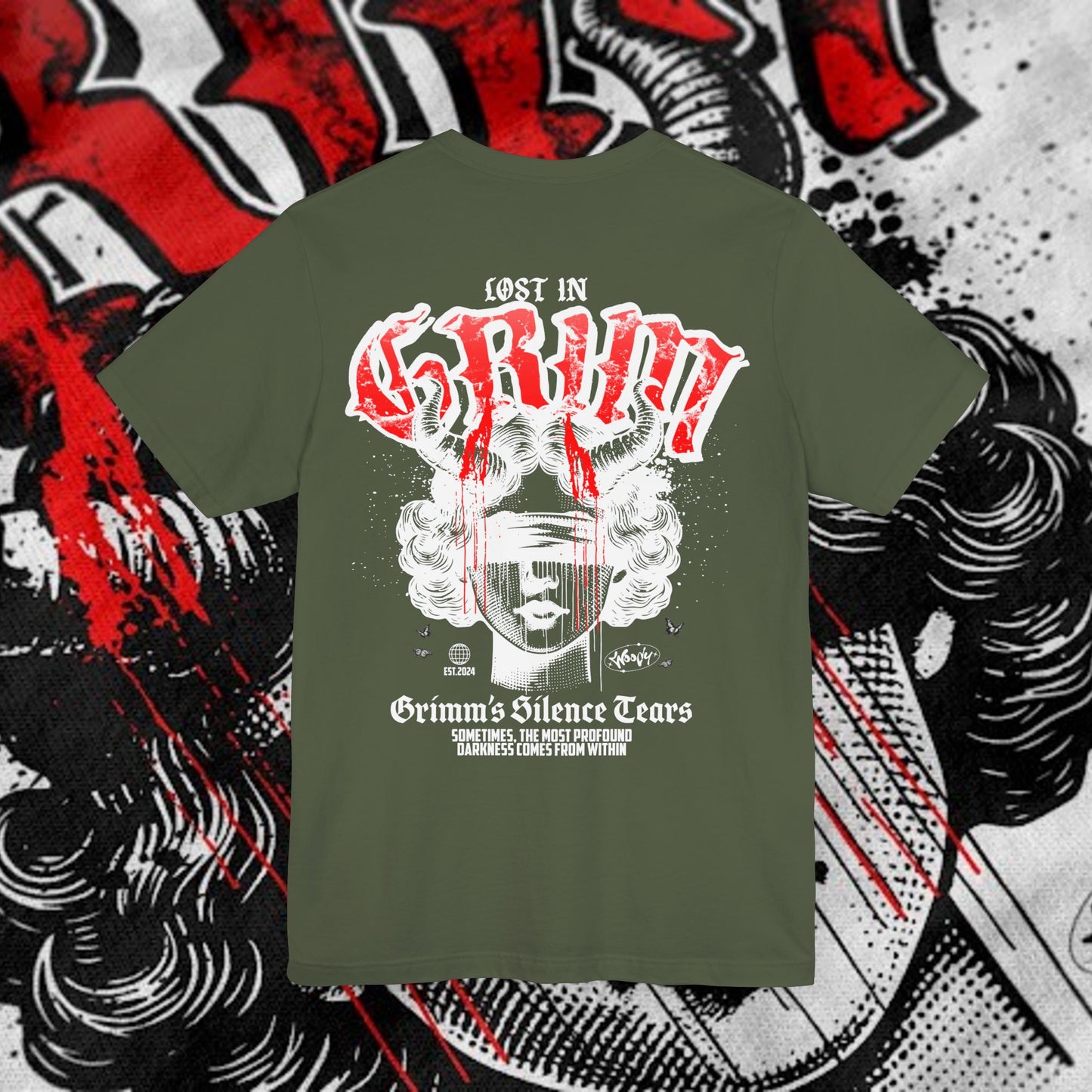 Lost In Grim - Military Green - T-Shirt