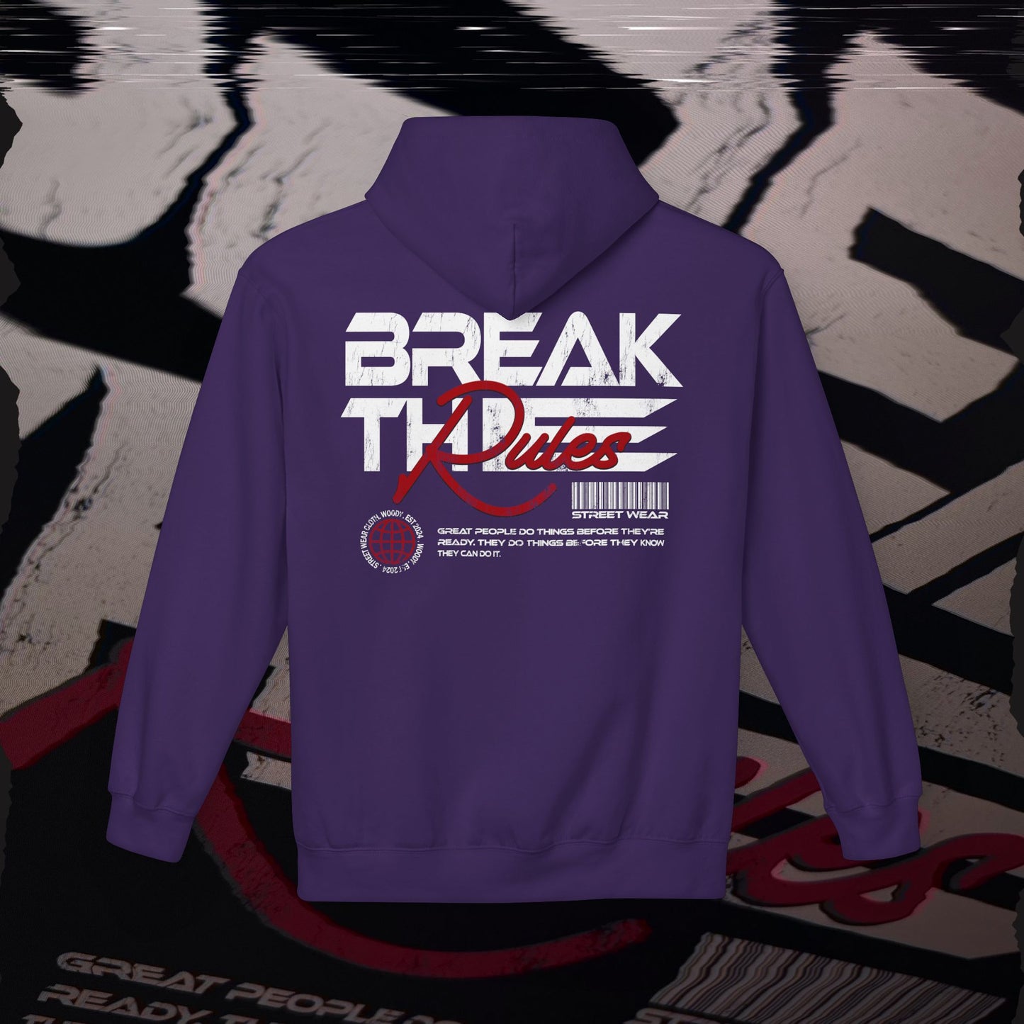 Break The Rules - Purple - Hoodie