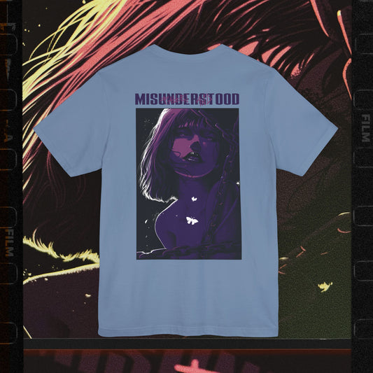 Fallen and Misunderstood - Steel Blue - T-Shirt | Halos and Hellfire