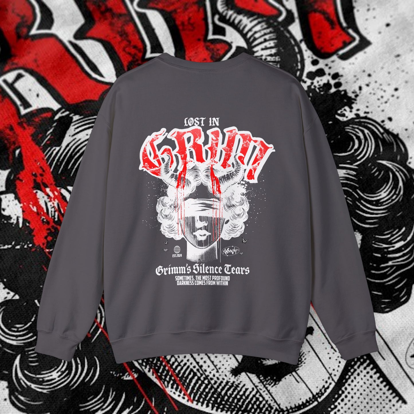 Lost In Grim - Charcoal - Crewneck