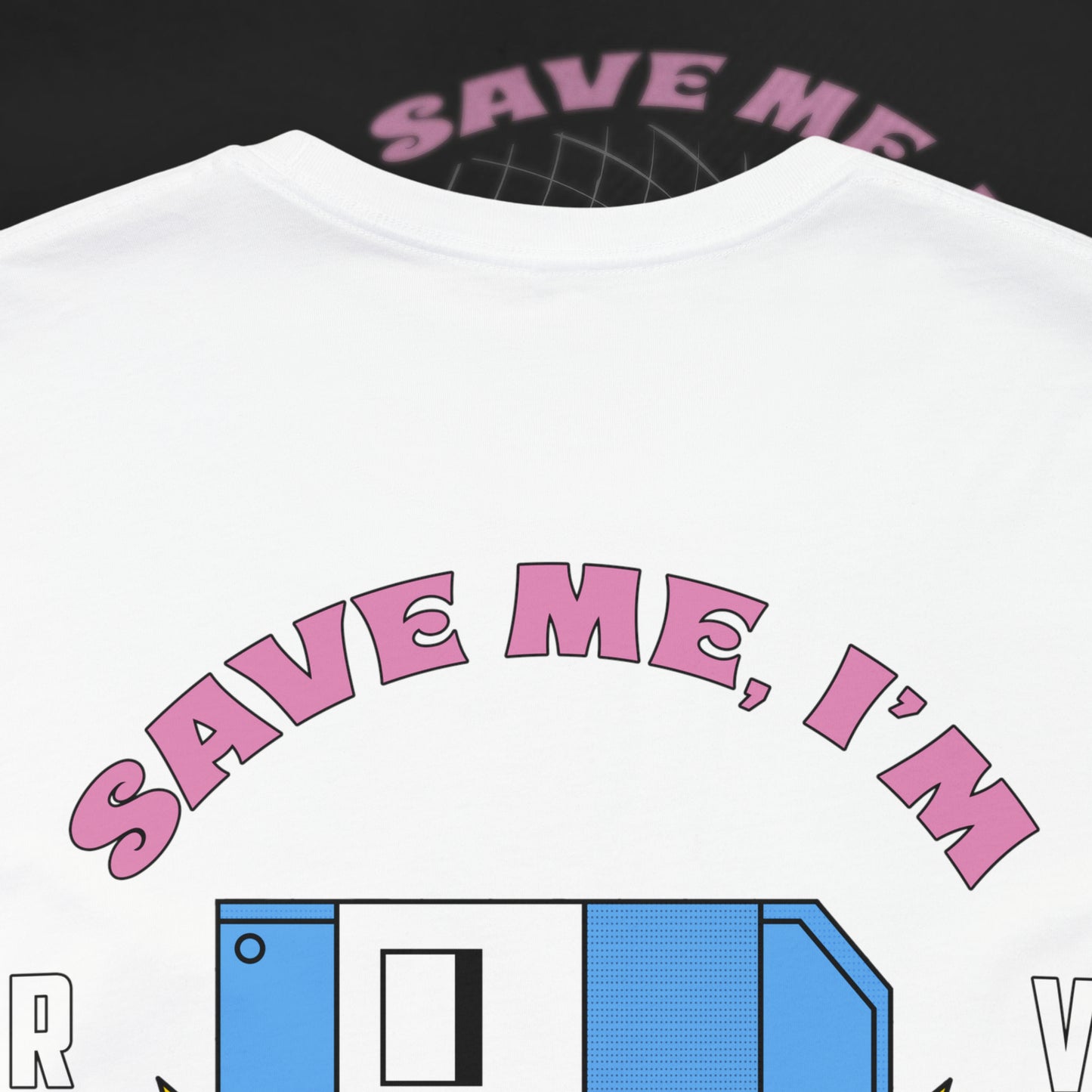 Save Me, I'm Floppin' - White - T-Shirt