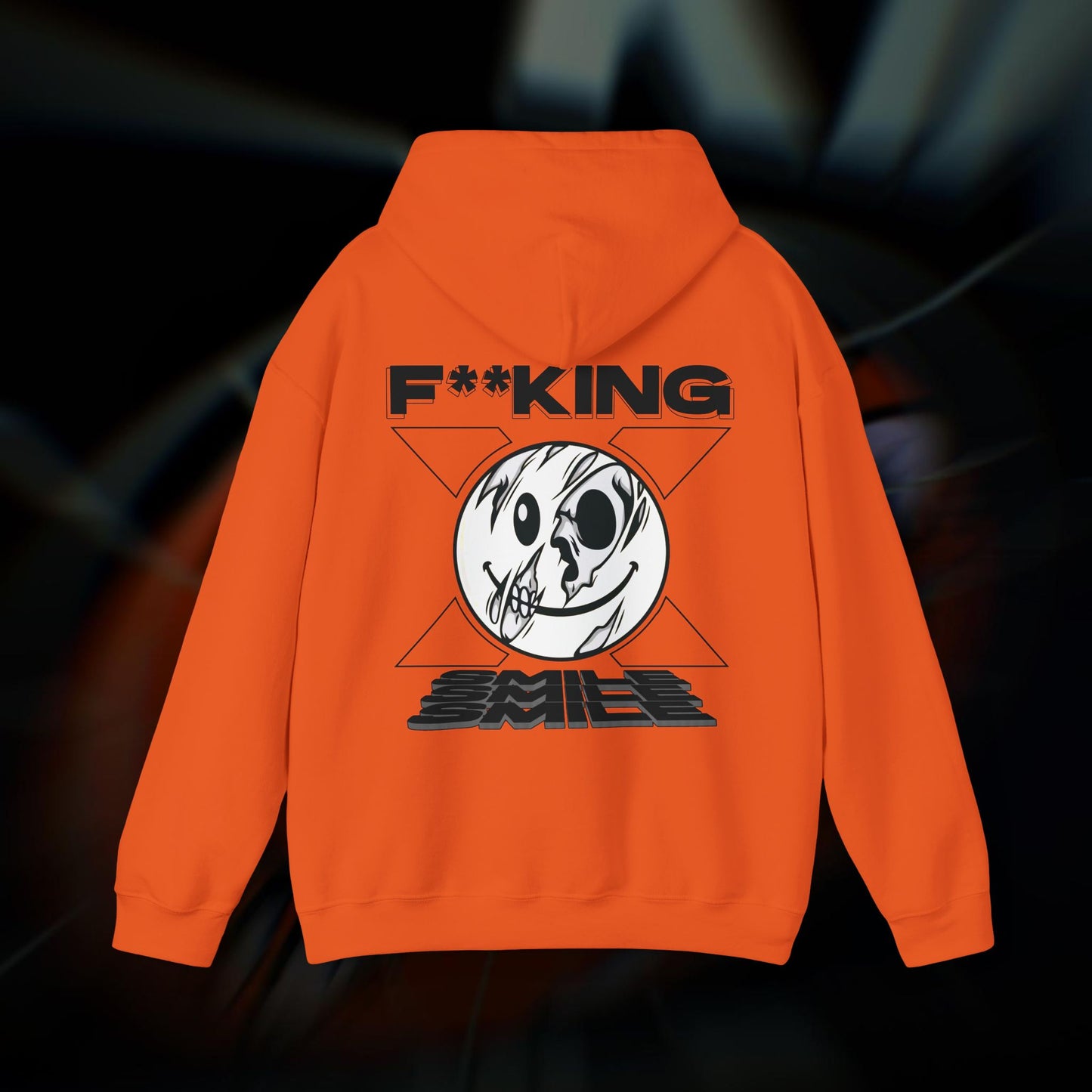 F**KING SMILE! - Orange - Hoodie