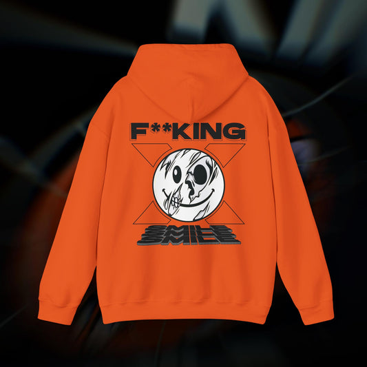 F**KING SMILE! - Orange - Hoodie