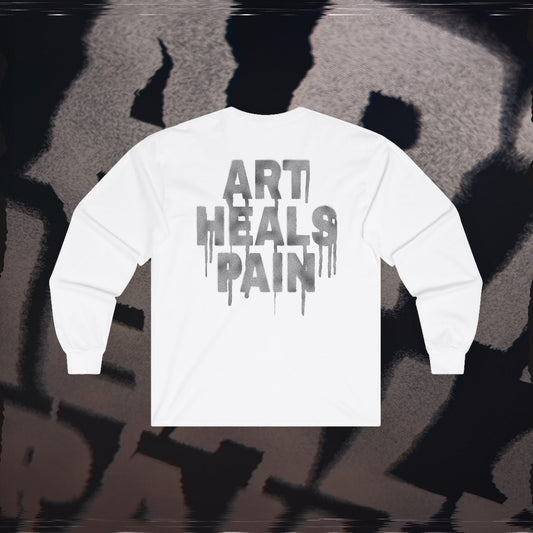 Art Heals Pain - White - Long Sleeve