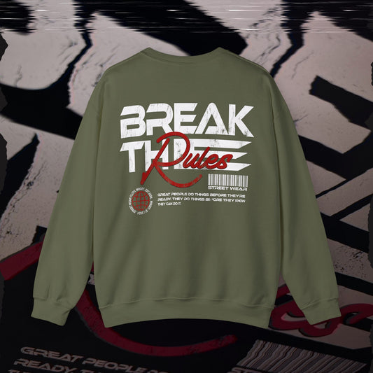 Break The Rules - Military Green - T-Shirt