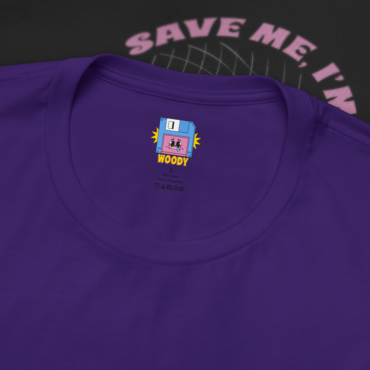 Save Me, I'm Floppin' - Purple - T-Shirt