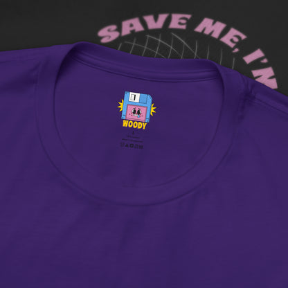 Save Me, I'm Floppin' - Purple - T-Shirt