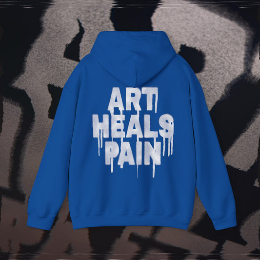 Art Heals Pain - Royal Blue - Hoodie