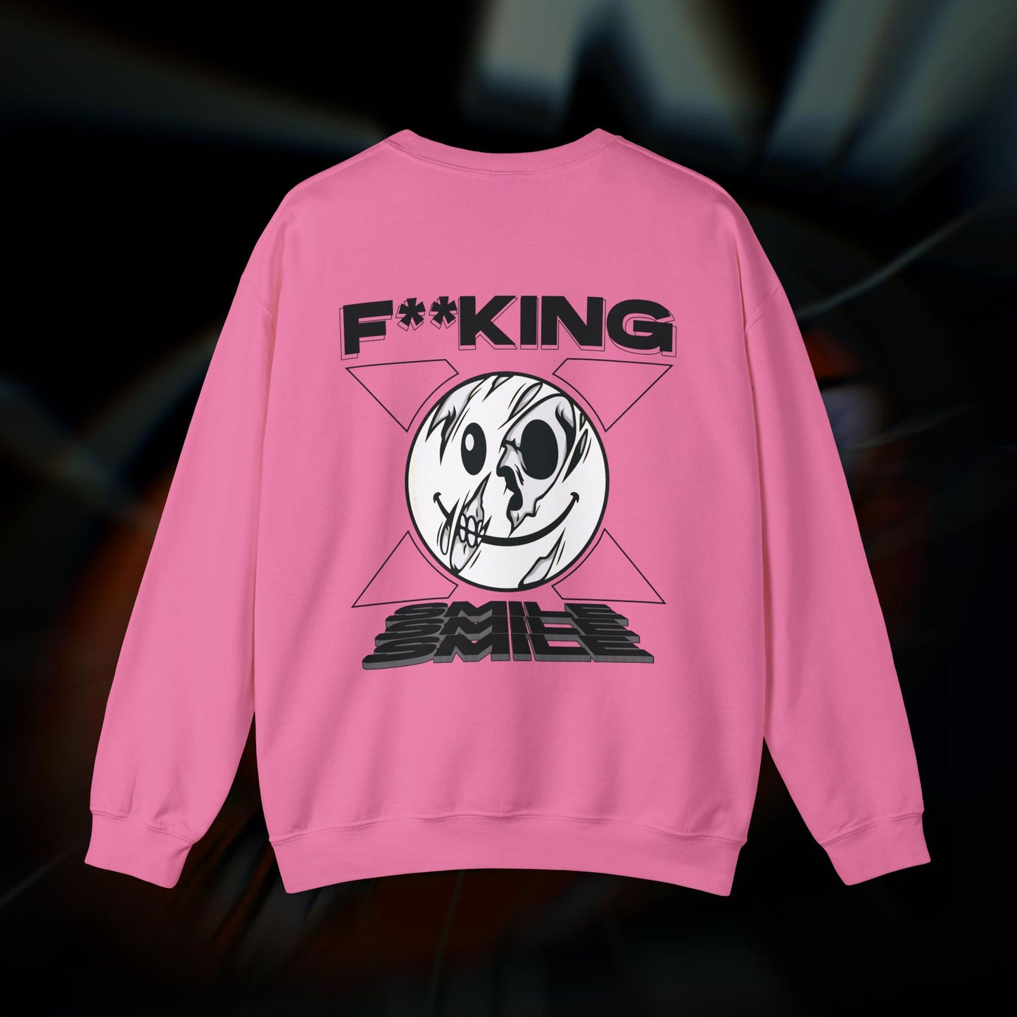 F**KING SMILE - Safety Pink - Crewneck