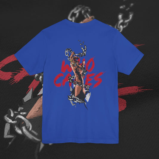 Who Cares - Blue - T-Shirt