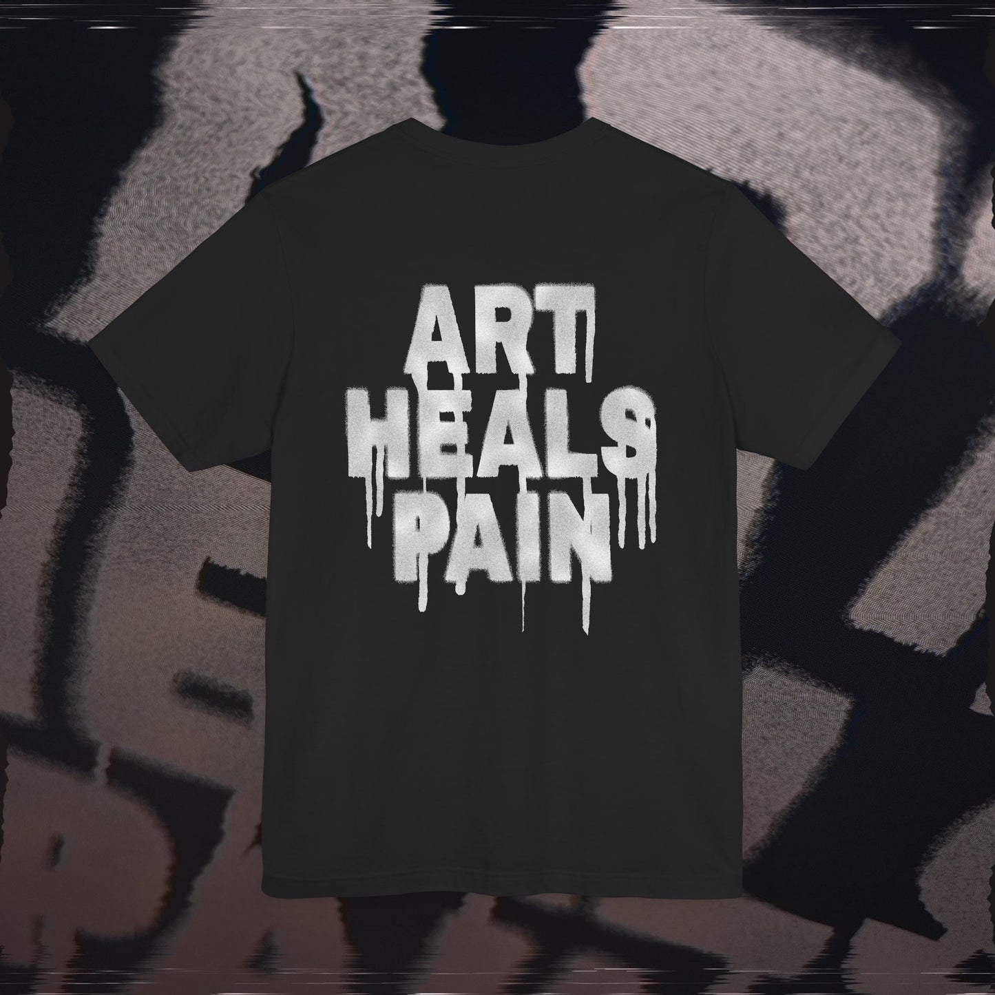 Art Heals Pain - Black - T-Shirt