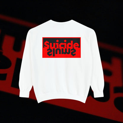 $uicide $lum$ - White - Crewneck