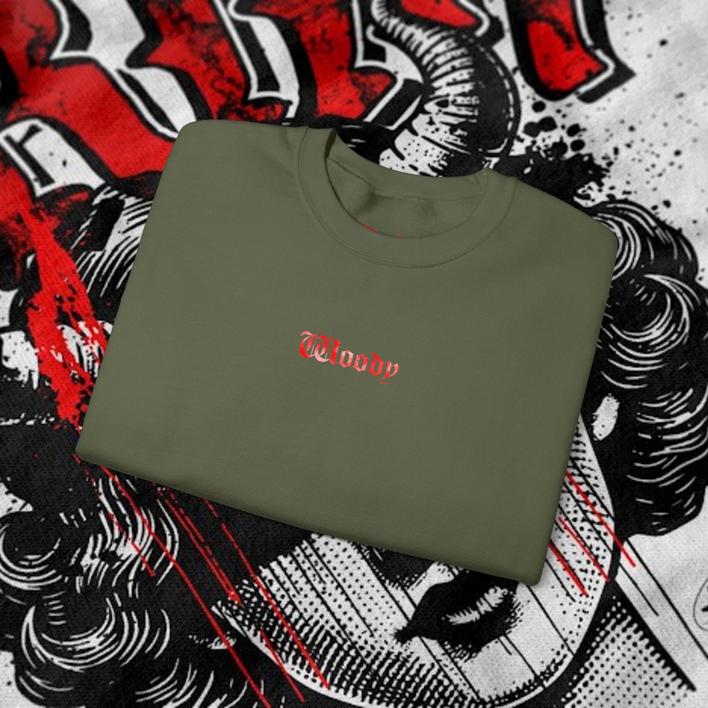 Lost In Grim - Military Green - Crewneck