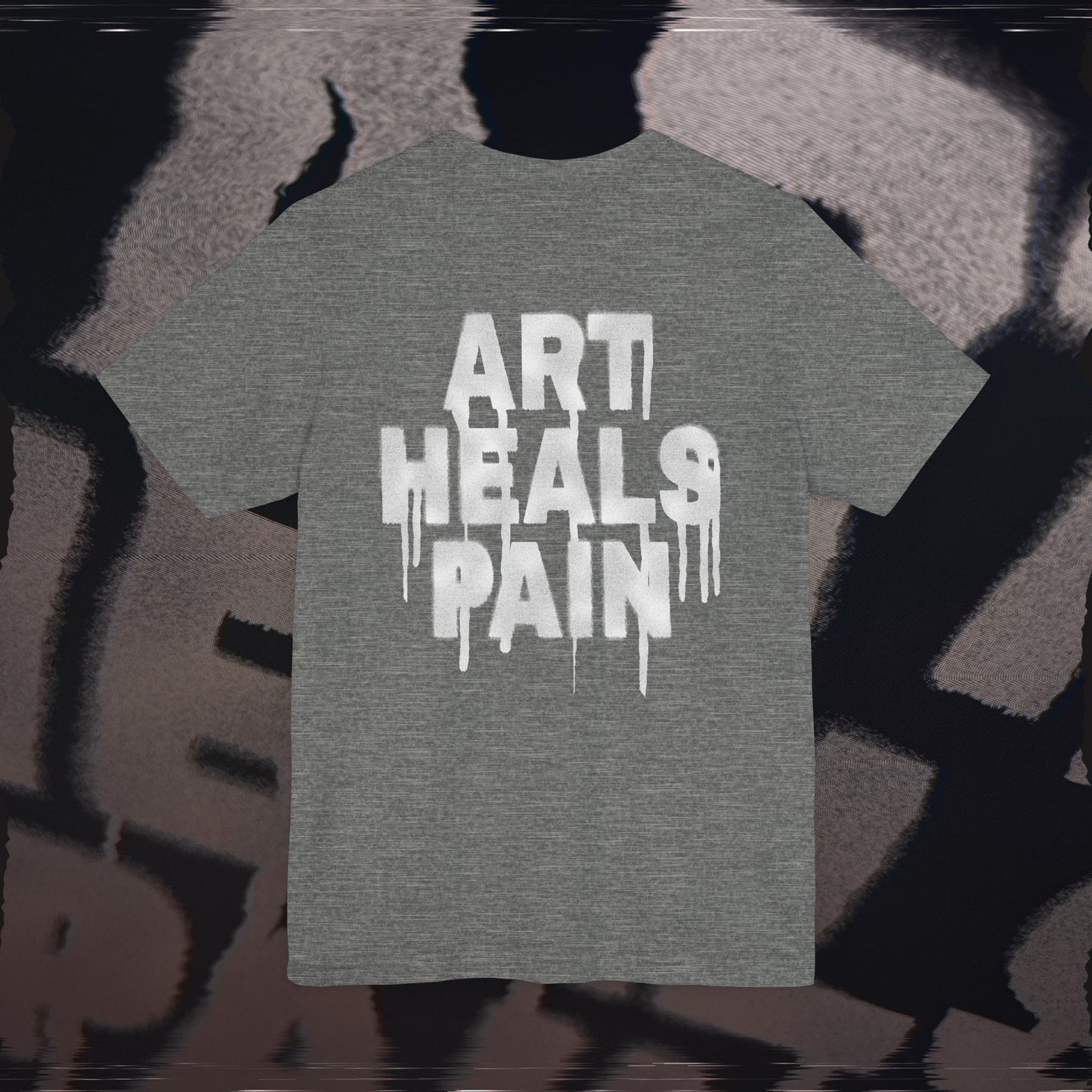 Art Heals Pain - Deep Heather - T-Shirt