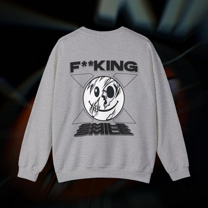 F**KING SMILE - Sport Grey - Crewneck