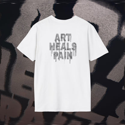 Art Heals Pain - White - T-Shirt