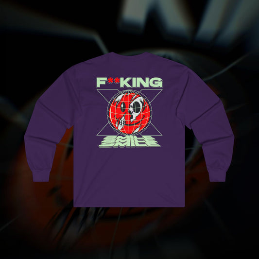 F**KING SMILE - Purple - Long Sleeve