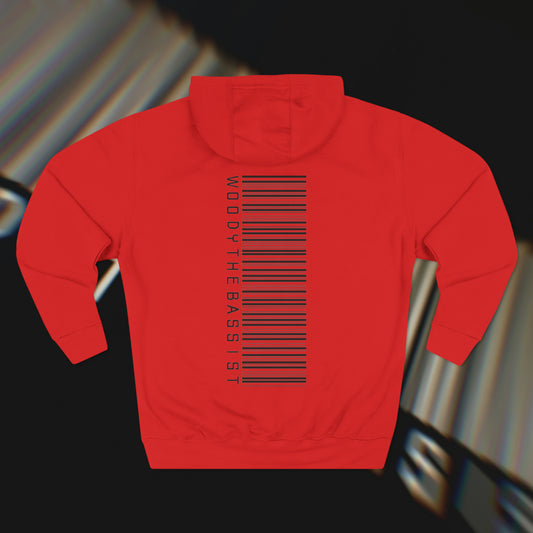 Barcode - Red - Hoodie