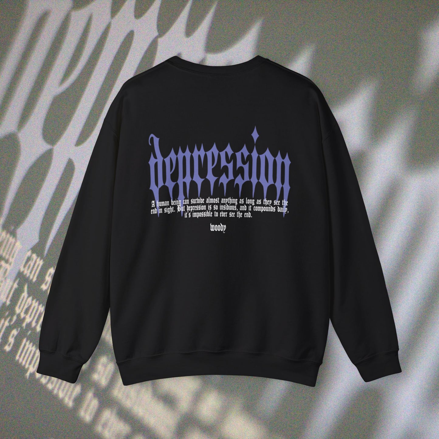 Depression - Black - Crewneck