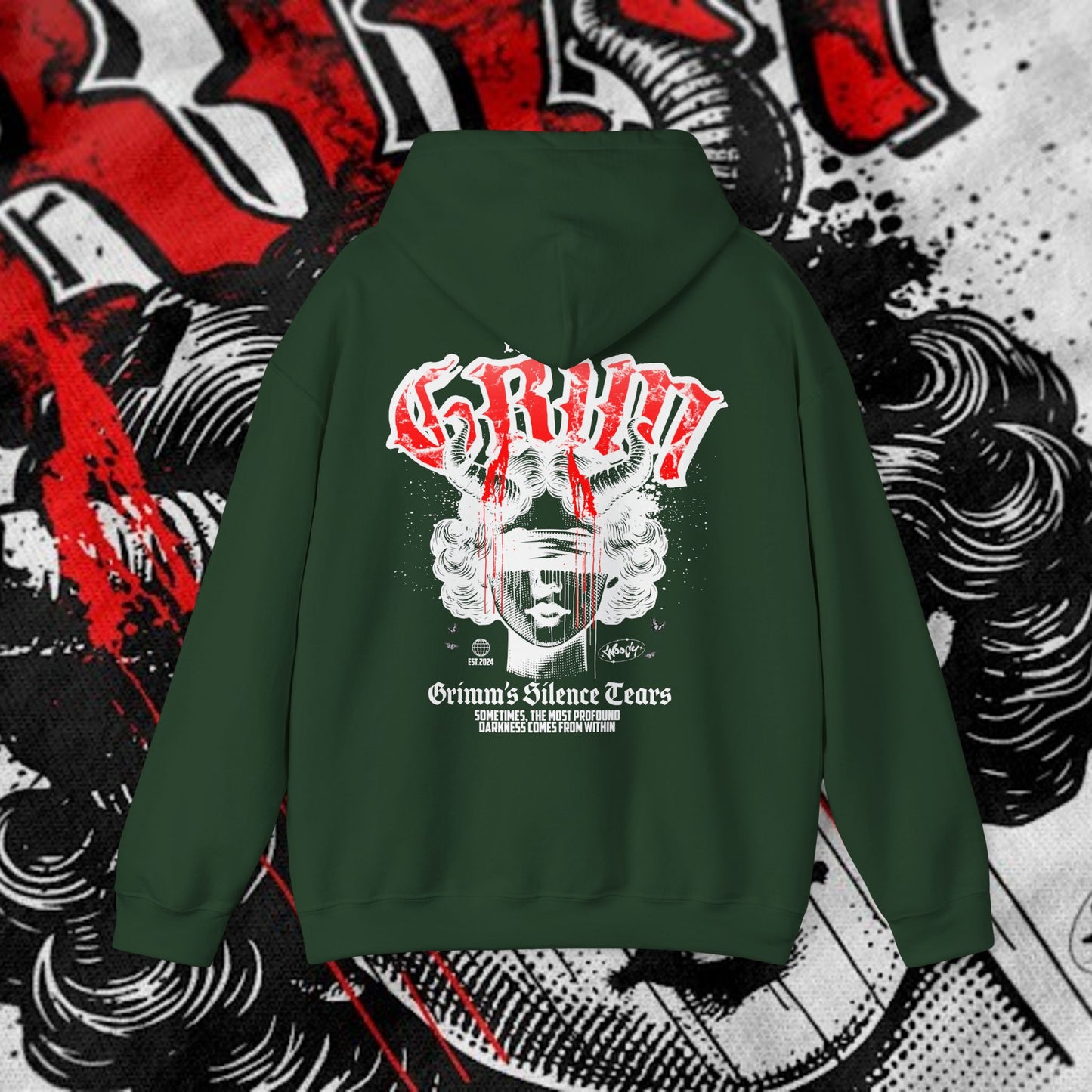 Lost In Grim - Forest Green - Hoodie