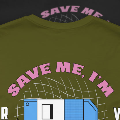 Save Me, I'm Floppin' - Olive - T-Shirt