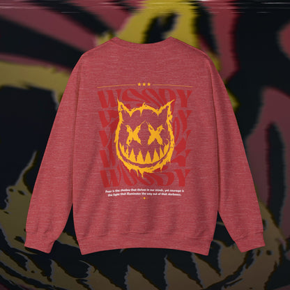 Face Your Demons - Heather Sport Scarlet Red - Crewneck