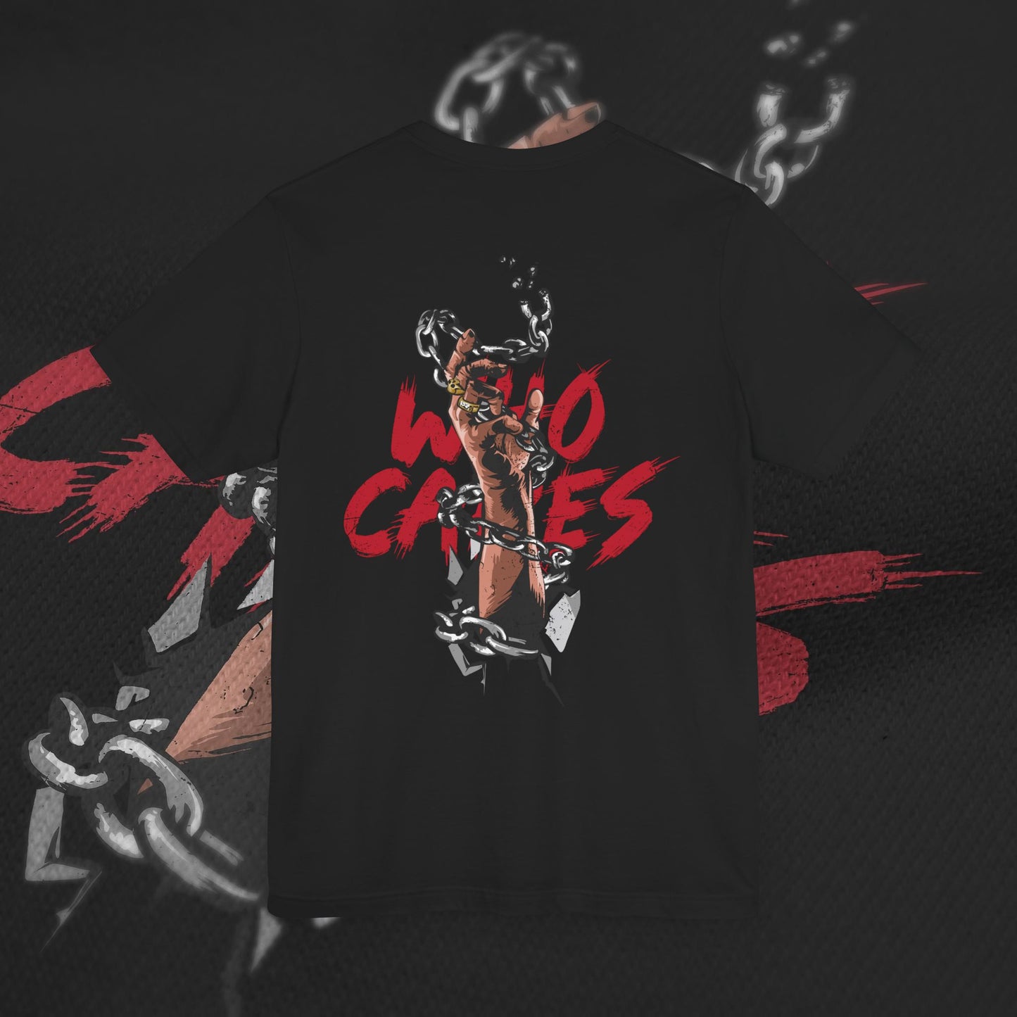 Who Cares - Black - T-Shirt