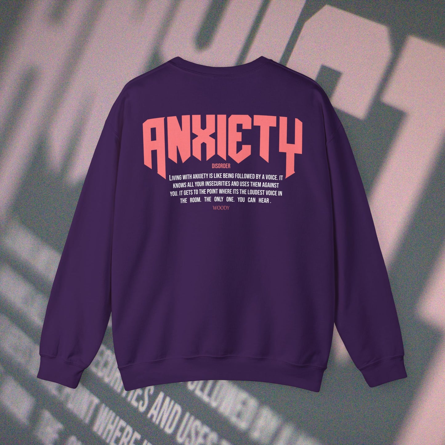 Anxiety - Purple - Crewneck