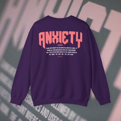 Anxiety - Purple - Crewneck