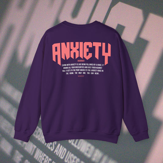 Anxiety - Purple - Crewneck
