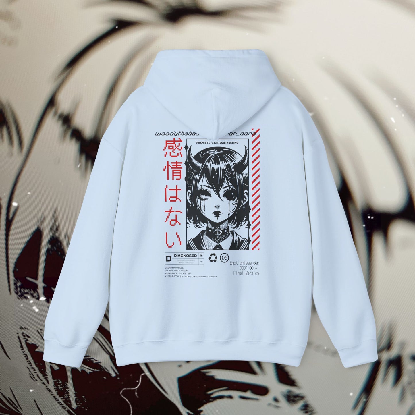 EMOTIONLESS_GEN - Light Blue - Hoodie