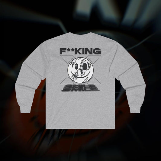 F**KING SMILE - Sport Grey - Long Sleeve