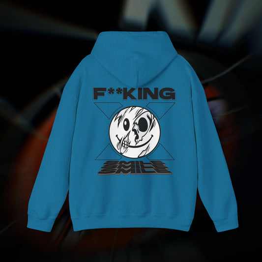 F**KING SMILE! - Antique Sapphire - Hoodie