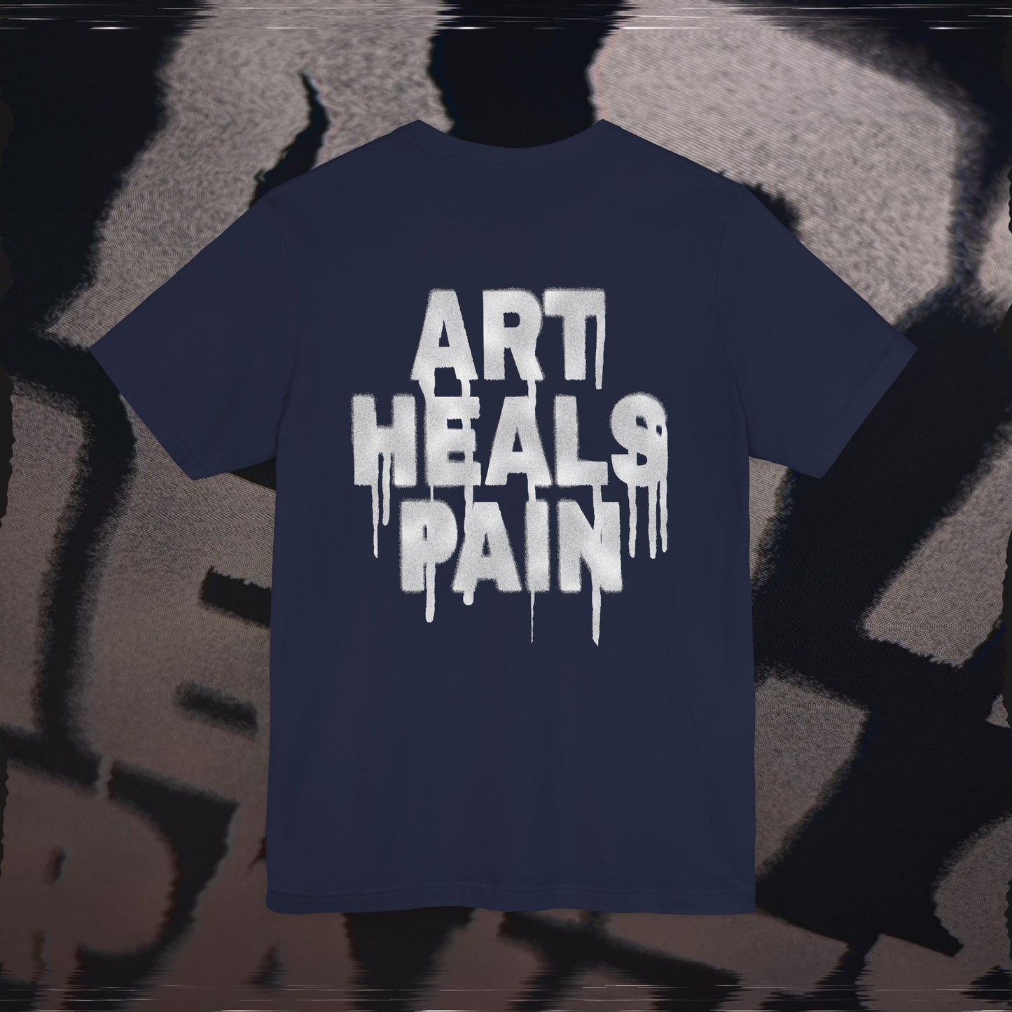 Art Heals Pain - Navy - T-Shirt