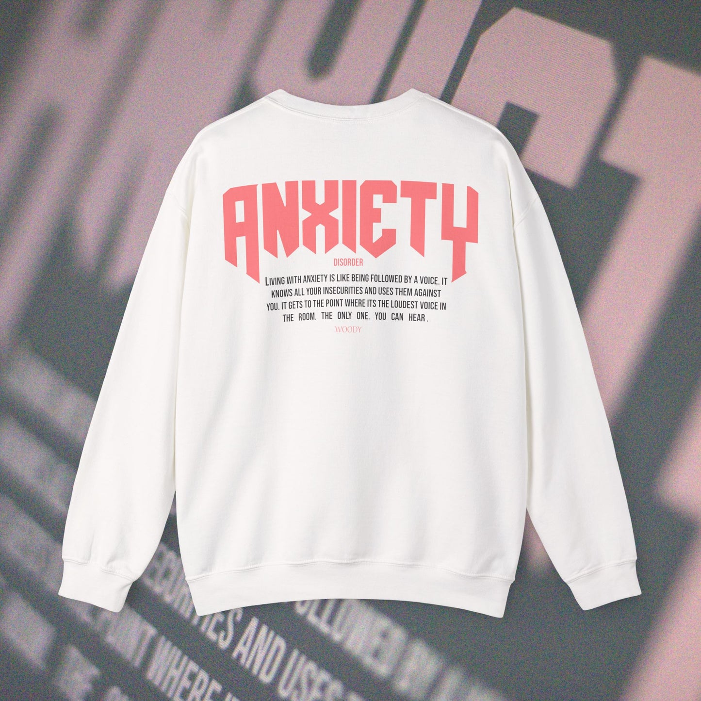 Anxiety - White - Crewneck