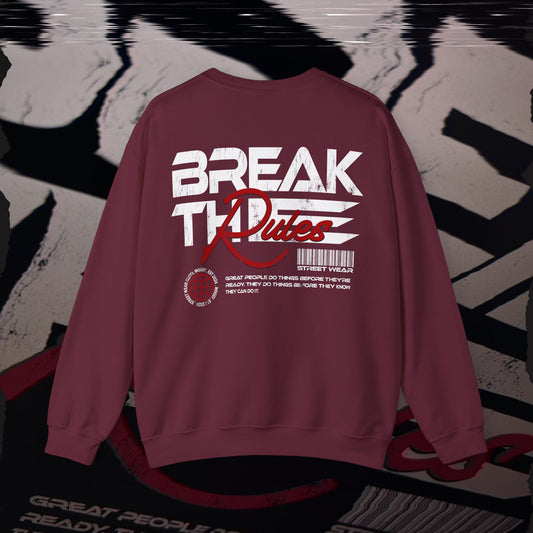 Break The Rules - Maroon - T-Shirt