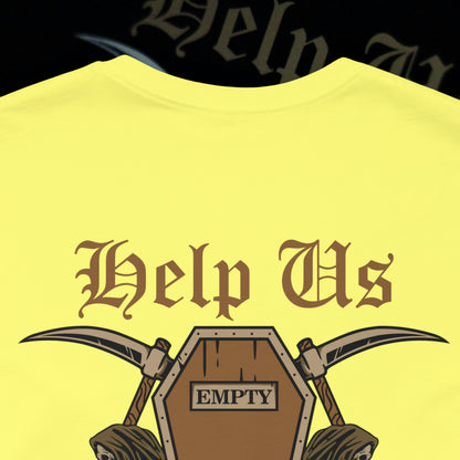 Help Us - Yellow - T-Shirt