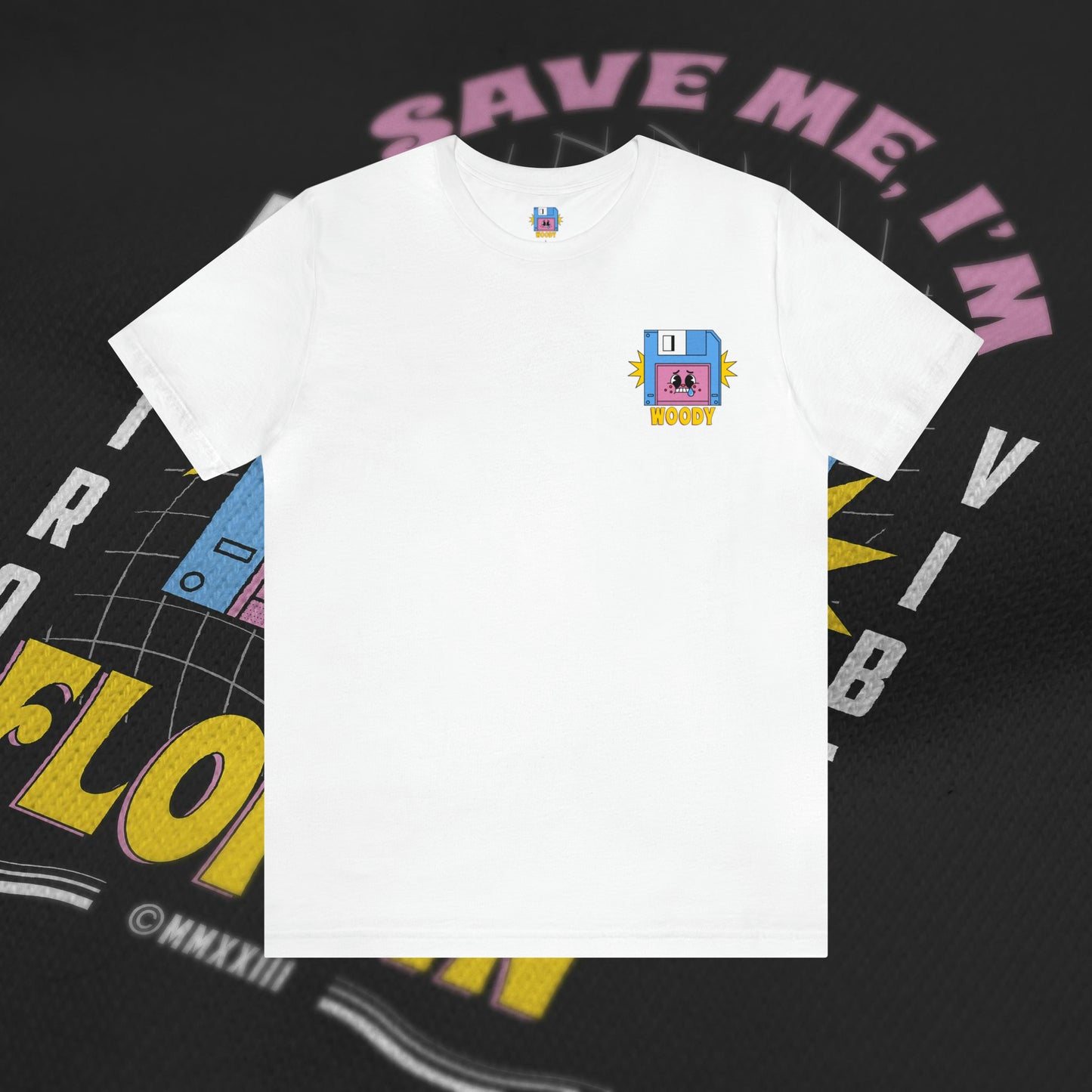 Save Me, I'm Floppin' - White - T-Shirt