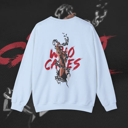Who Cares - Light Blue - Crewneck