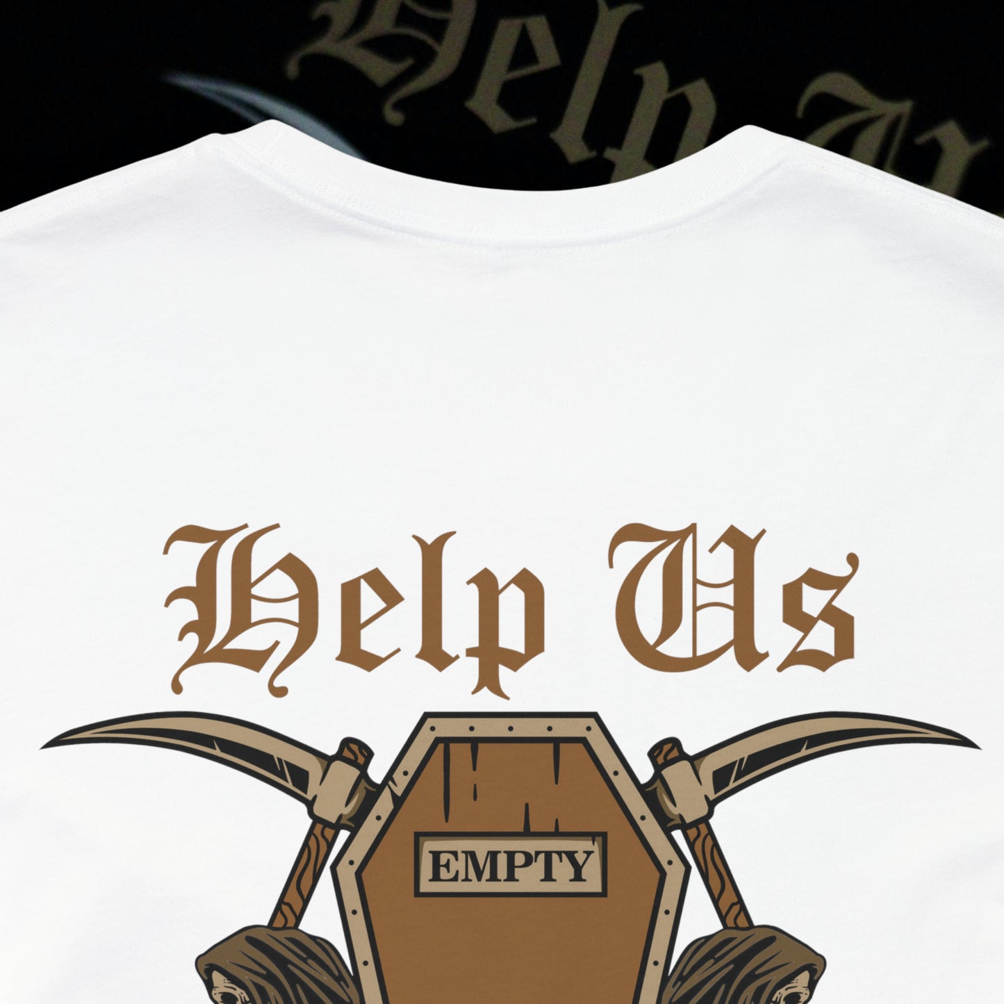 Help Us - White - T-Shirt