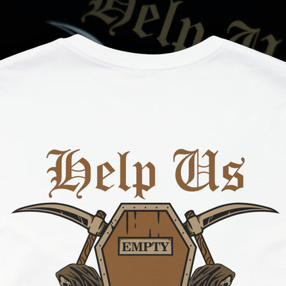 Help Us - White - T-Shirt