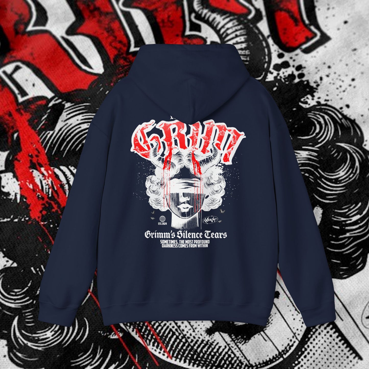 Lost In Grim - Navy - Hoodie