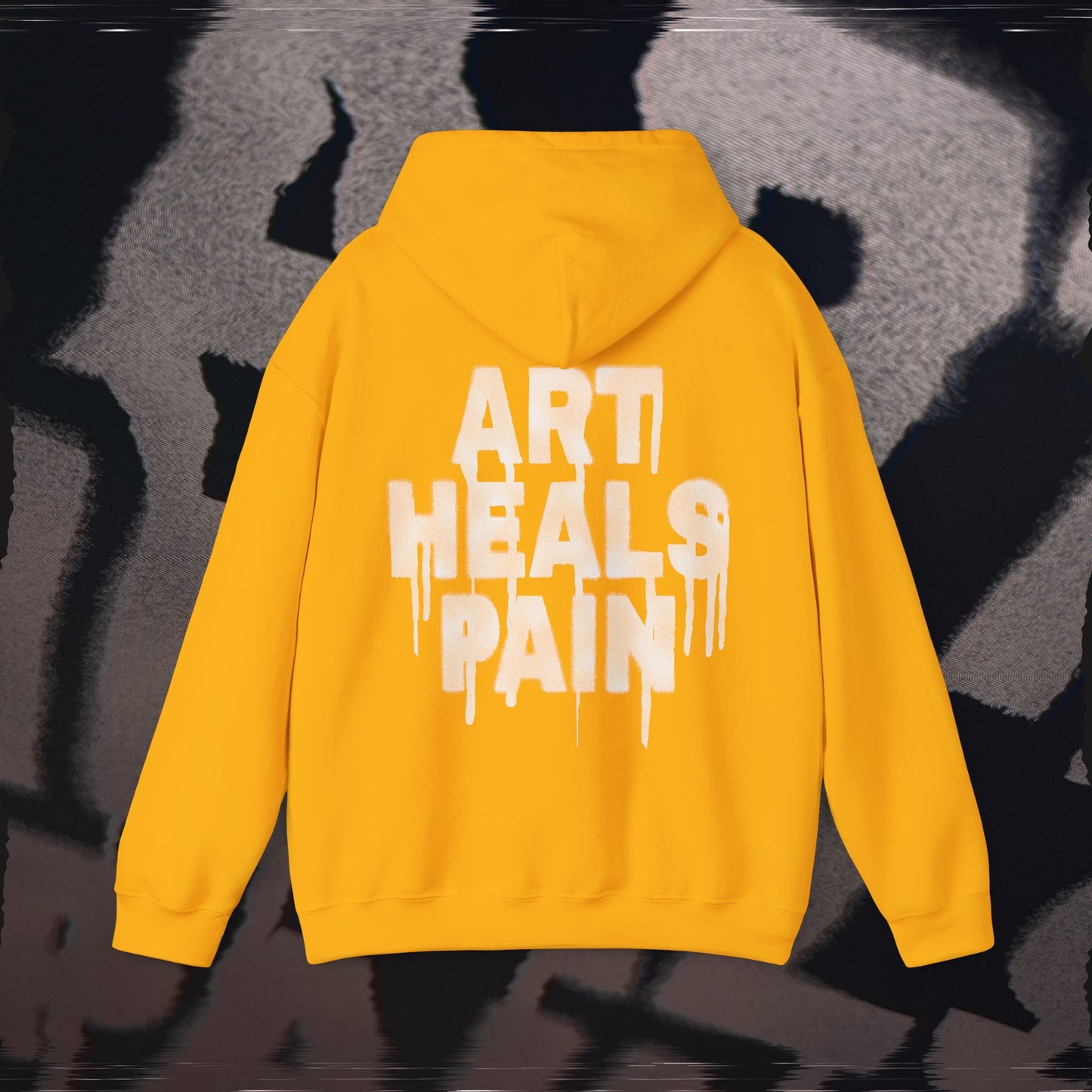 Art Heals Pain - Gold - Hoodie