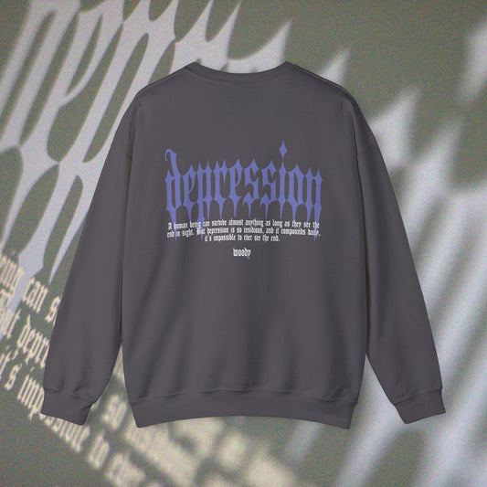 Depression - Charcoal - Crewneck